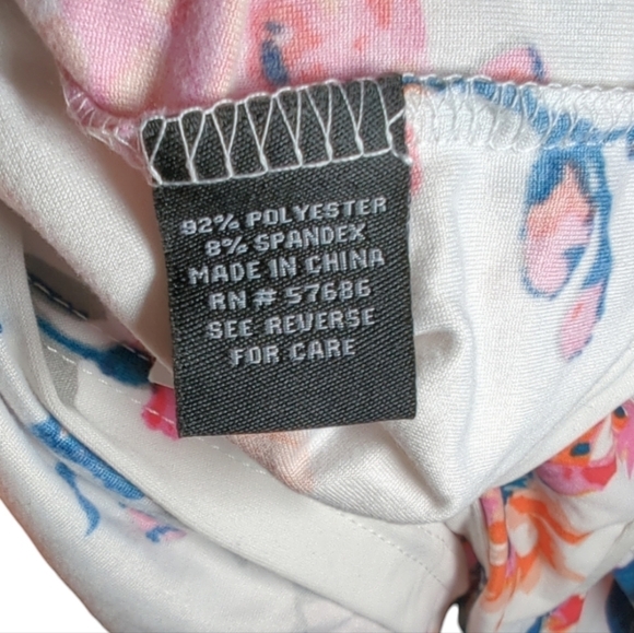 NWT New Look Floral Bodycon Dress Size 3X - Picture 3 of 5